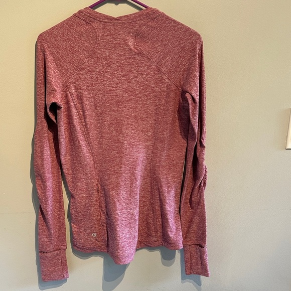 Lululemon Athletica Maroon Heathered Top - Picture 3 of 7